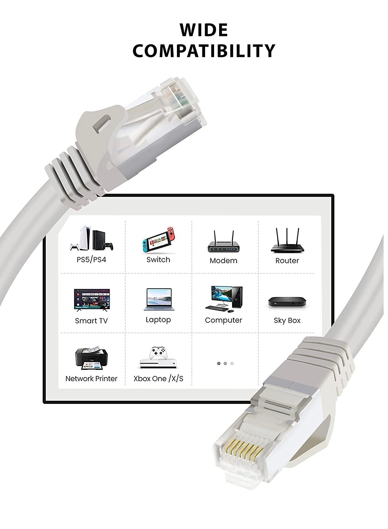 High Speed RJ45 cat6 Ethernet Patch Cable - 10 Meter