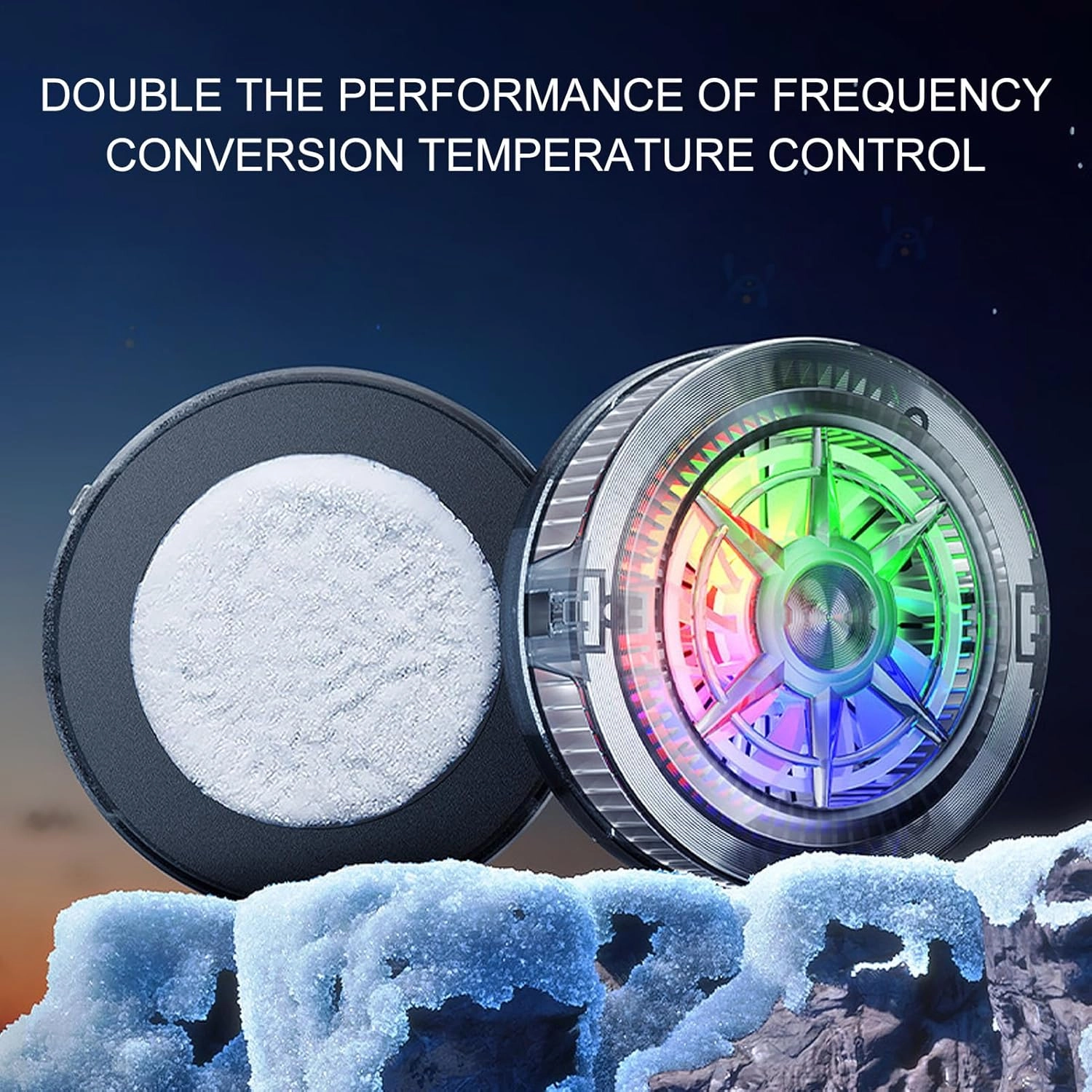 Phone Cooling Fan - Magnetic RGB USB Cooling