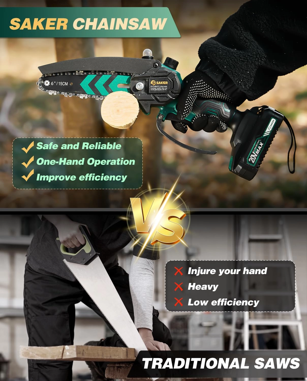 Mini Chainsaw - 550 Watts