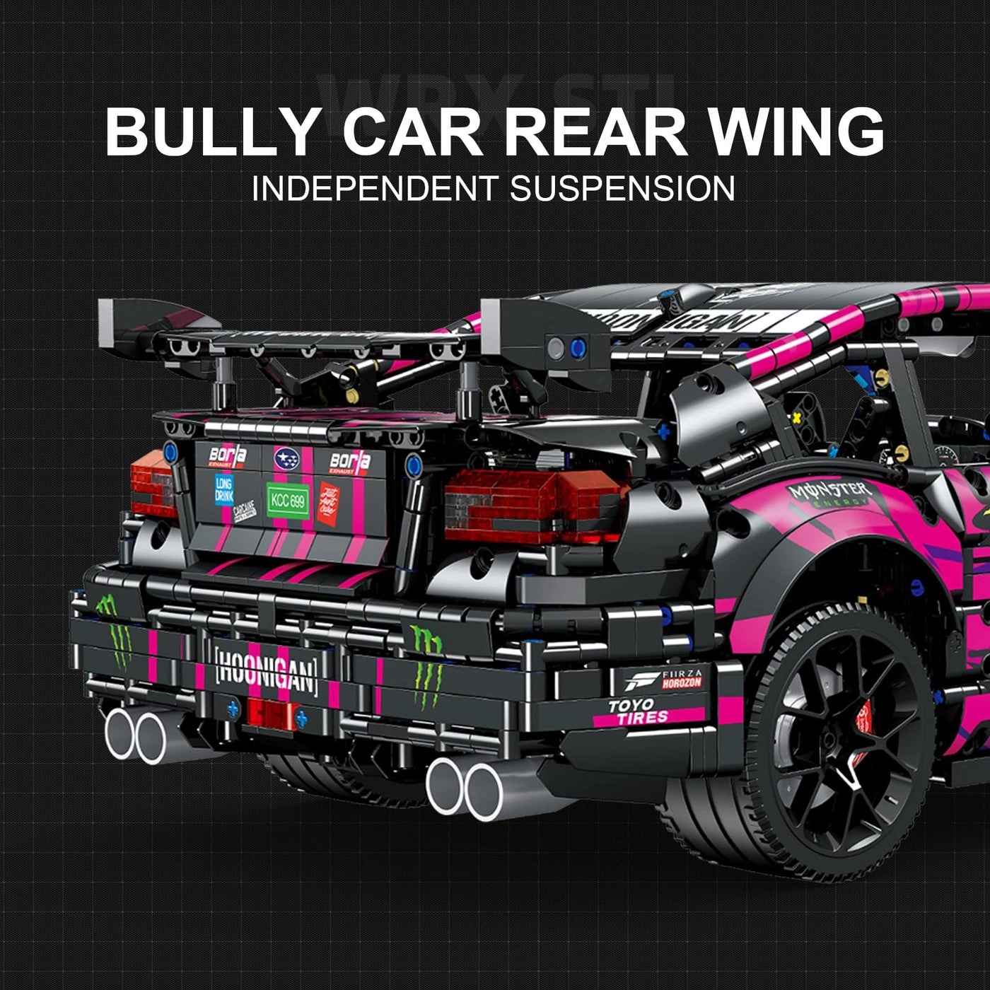 Race Car Building Set - 1:10 scale Gray