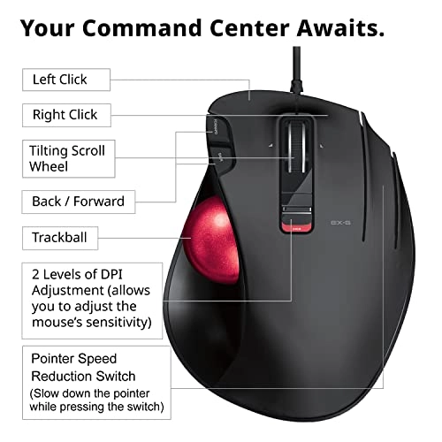 EX-G Trackball Mouse - Wired