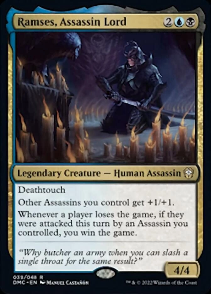 Magic: the Gathering Ramses, Assassin Lord - Dominaria United Commander Deathtouch