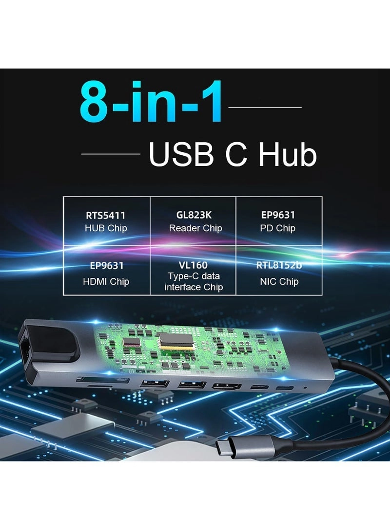 USB C Hub - USB C MacBook Pro/Air and Type C Windows Laptop