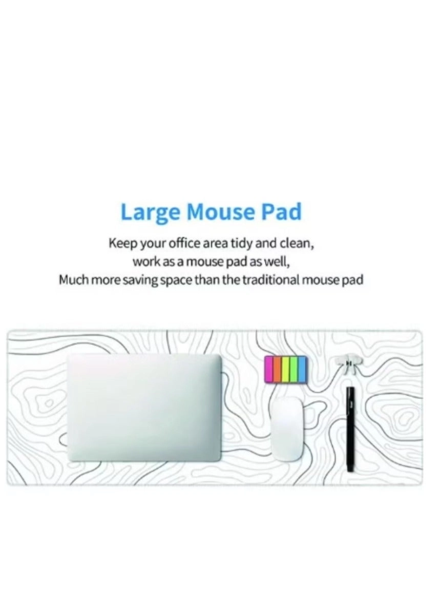 Topographic Cloth Gaming Mouse Pad - 80x30 cm