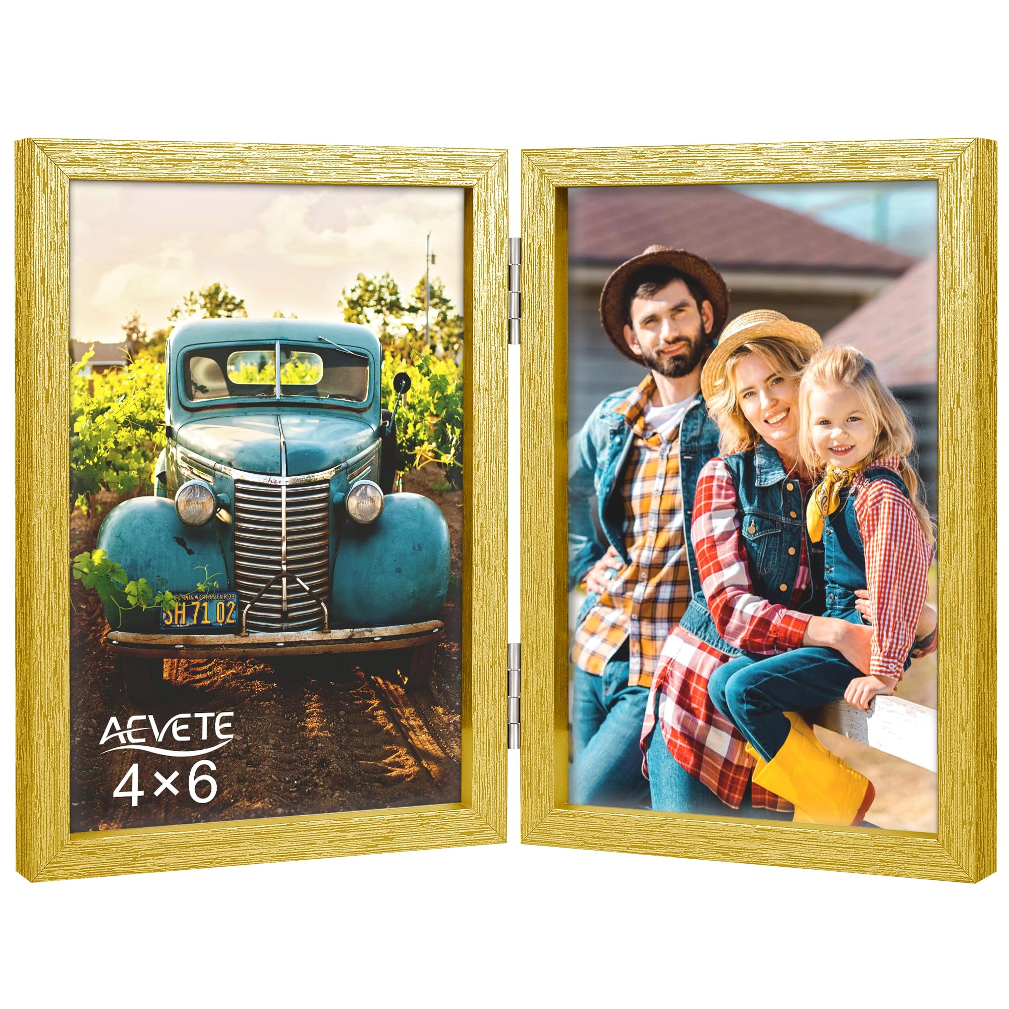 Double Picture Frame - 4x6 in two