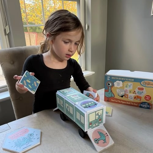 Don't Let The Pigeon Drive The Bus Magnetic Tiles - 3 years+ 16 pieces