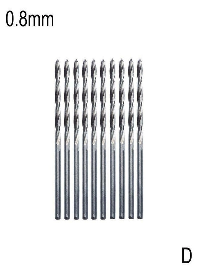 Micro Twist Drill Bits - 10Pcs 0.8MM