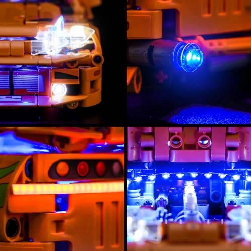 LED Light Set Compatible with LEGO 42204 Fast and Furious Toyota Supra MK4 - Copper Line