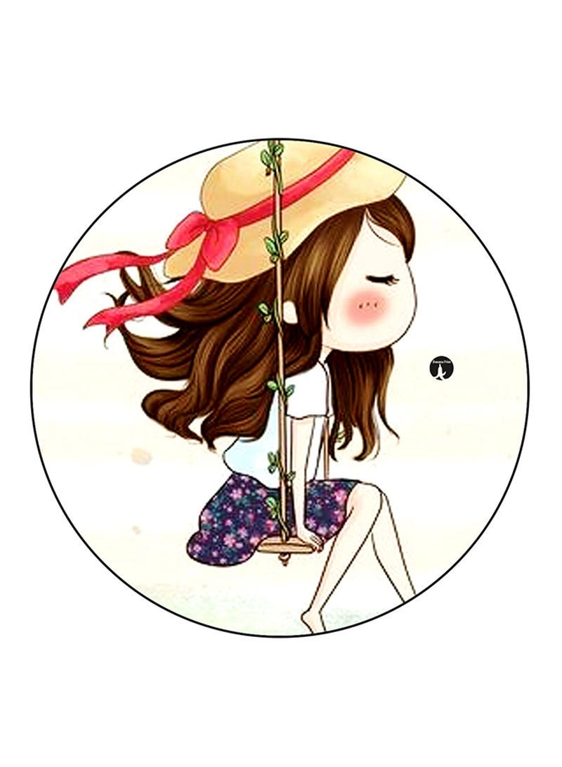 Girl Printed Mouse Pad