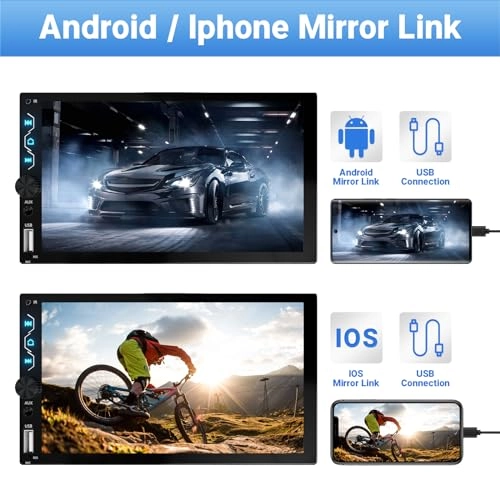 Double Din Car Stereo - 1280P