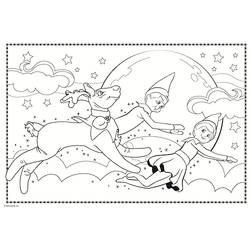 The Elf on the Shelf Artist Pad - 24 Colouring Pages and Lots of Reusable Stickers