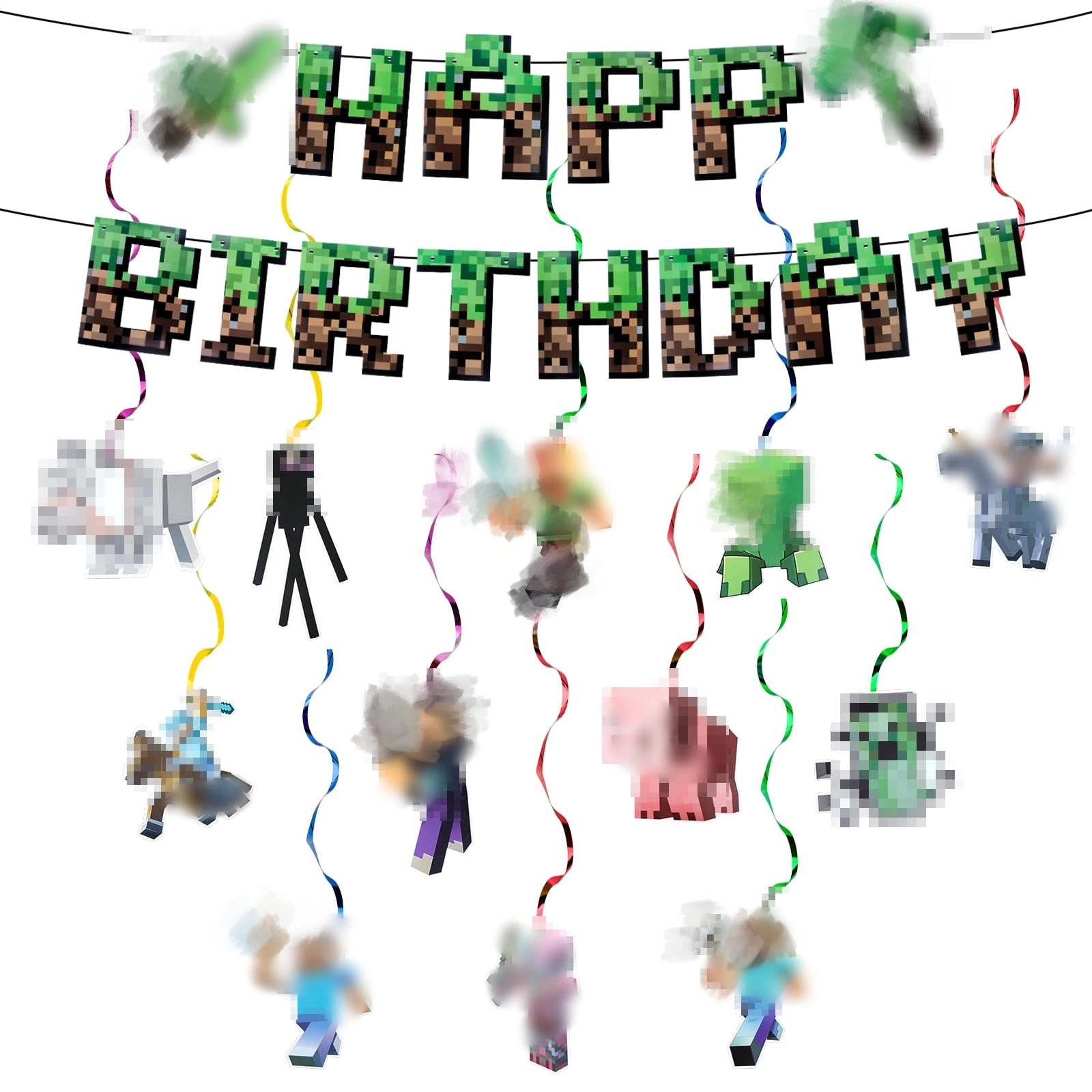 Birthday Decorations Banner - 14Pcs Birthday