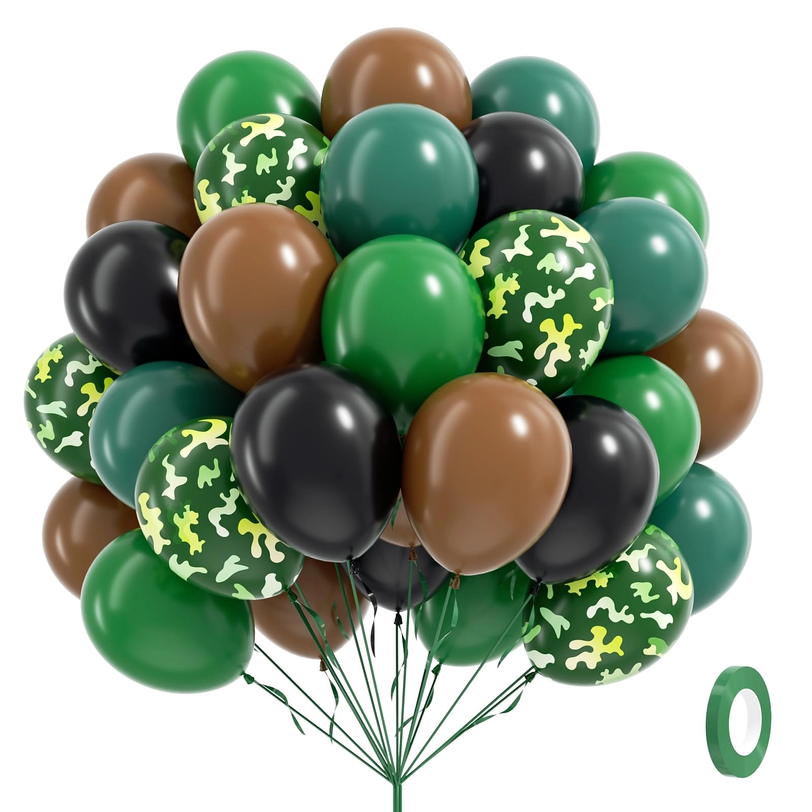 vicduotex Camo Balloons - 60pcs Party