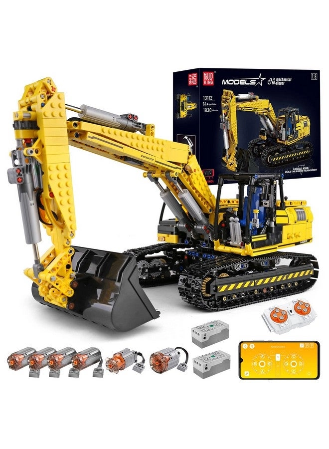 mould king 13112 Rc Excavator - 1830 pcs