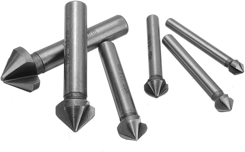 Countersink Drill Bit Set - high speed steel 4341 6pcs 6.3-20.5mm