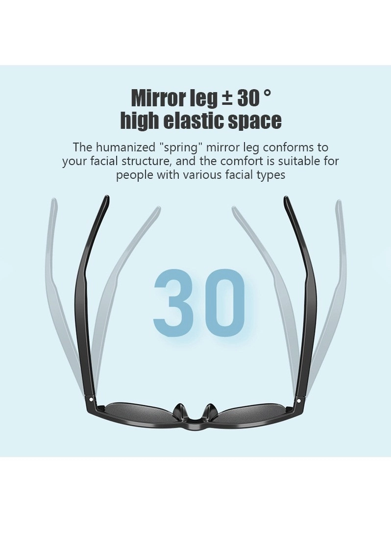 Smart Bluetooth Sunglasses - Open Ear Polarized Lenses Bluetooth
