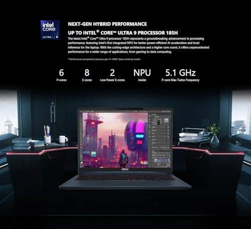 Stealth 16 AI Studio STEALTH16A1036 - 16'' Core Ultra 9-185H 64GB DDR5 1TB NVMe SSD