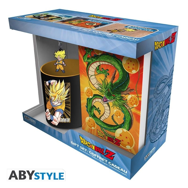 ABYstyle Mug - 320ml + Keyring - PVC + Notebook - Goku