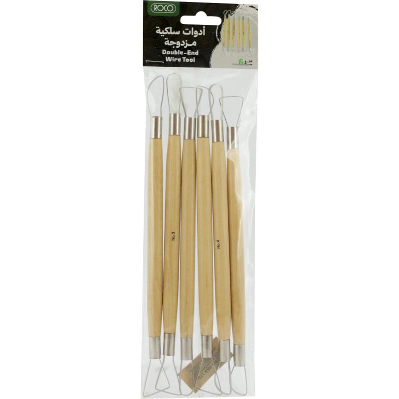 Roco Double-End Wire Tool - Metal/Wood 6 Pieces