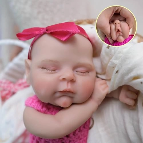 Loulou Awake Reborn Baby Doll - 12 inch Full body silicone Ages 3+