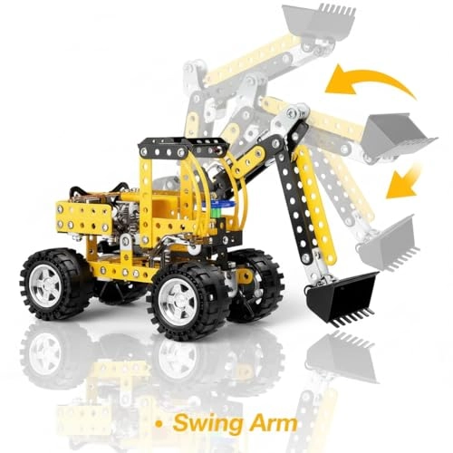 Metal Construction Crane - 256 pcs for ages 3+