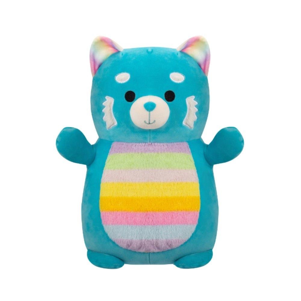 Squishmallows Vanessa Teal Panda - 35.56 cm Plush Rainbow Belly