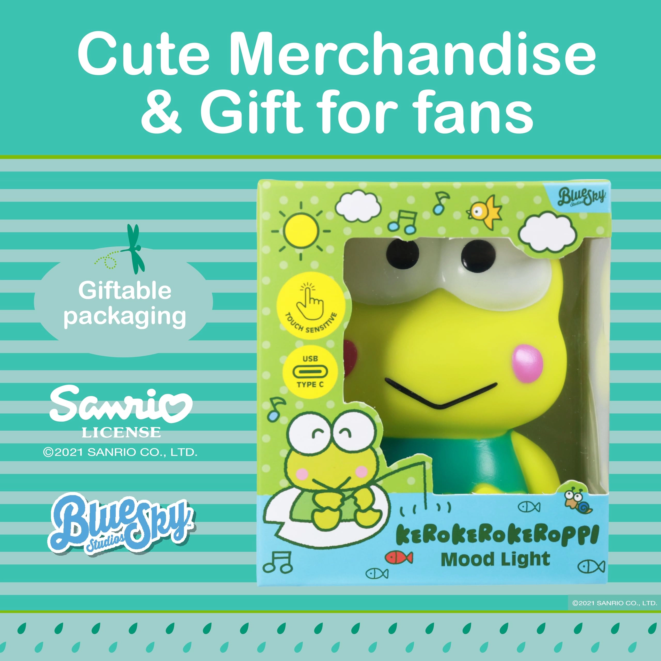 Keroppi - Mood Light Blue