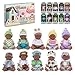 Reborn Baby Doll - 5 Inch 10 Pcs African American Ages 3+ Bundle