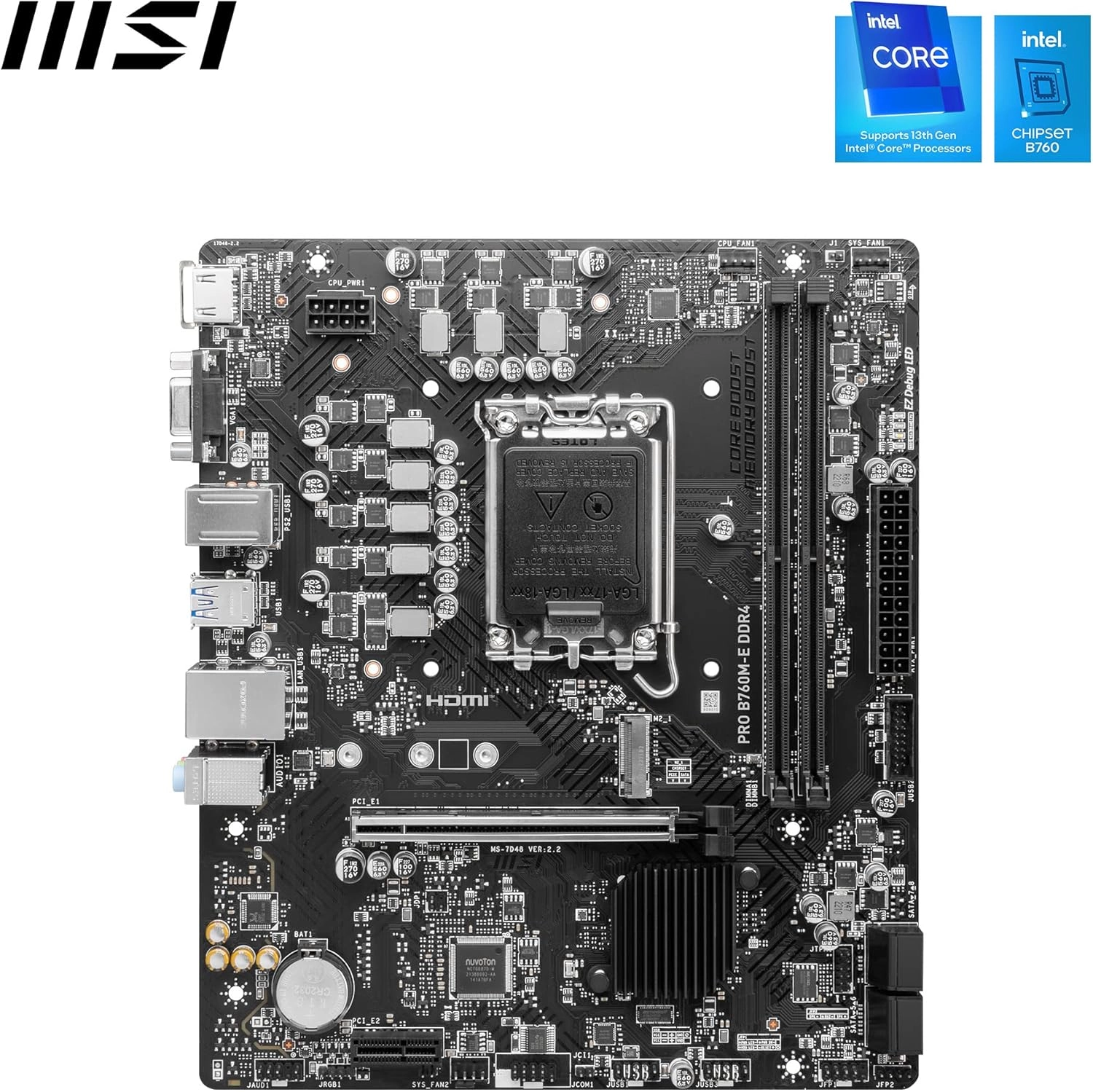 PRO B760M-E - DDR4 LGA 1700
