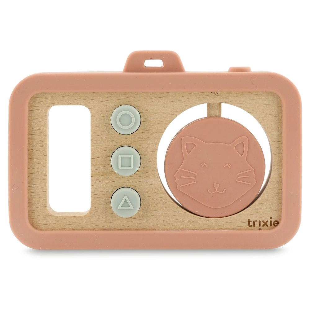 Wooden Silicone Baby Camera - Suitable for 6 months & above Mrs. Cat