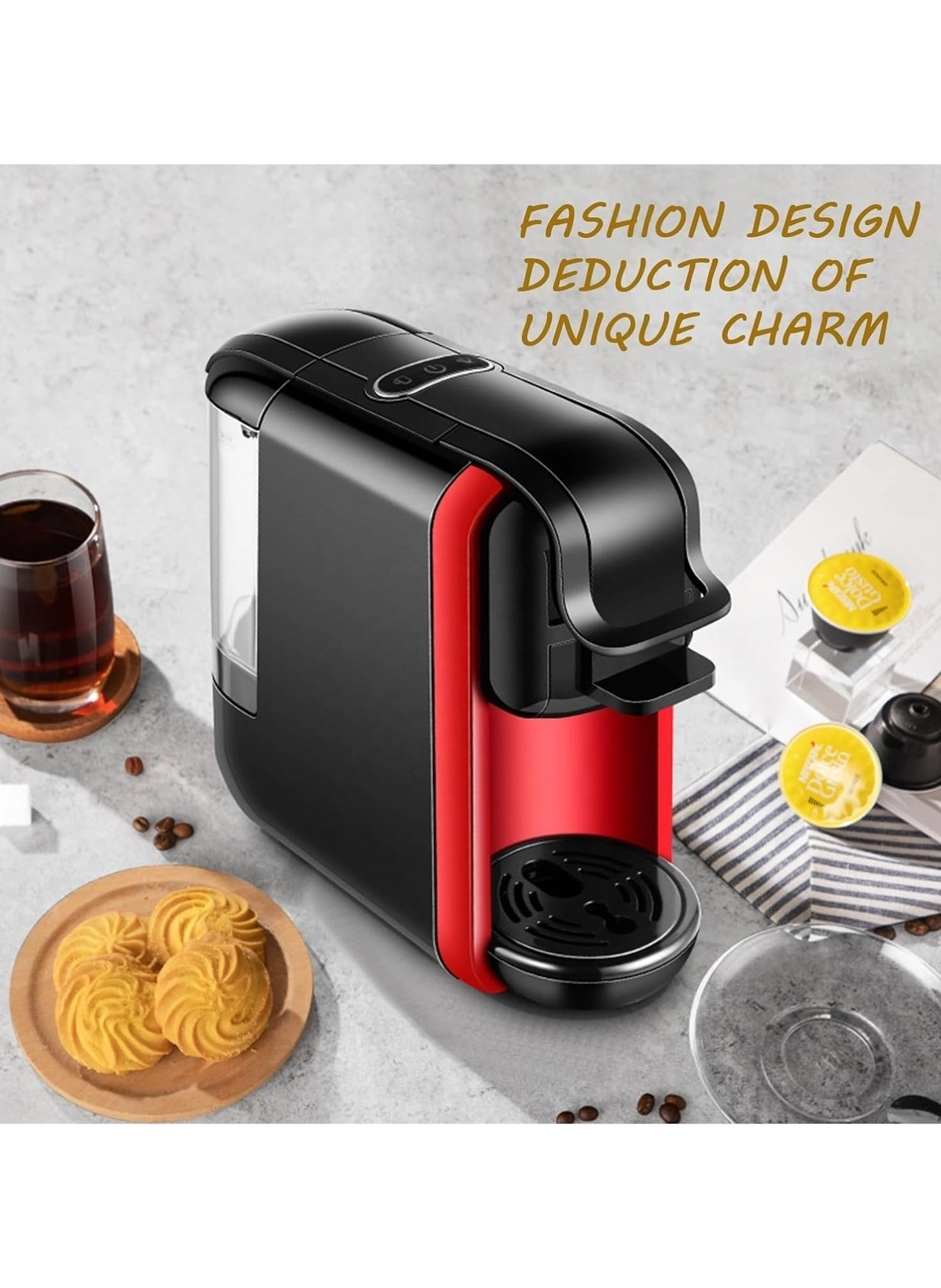 Convenient and Simple Capsule Coffee Machine - FamilyIntelligence System One-Touch Operation