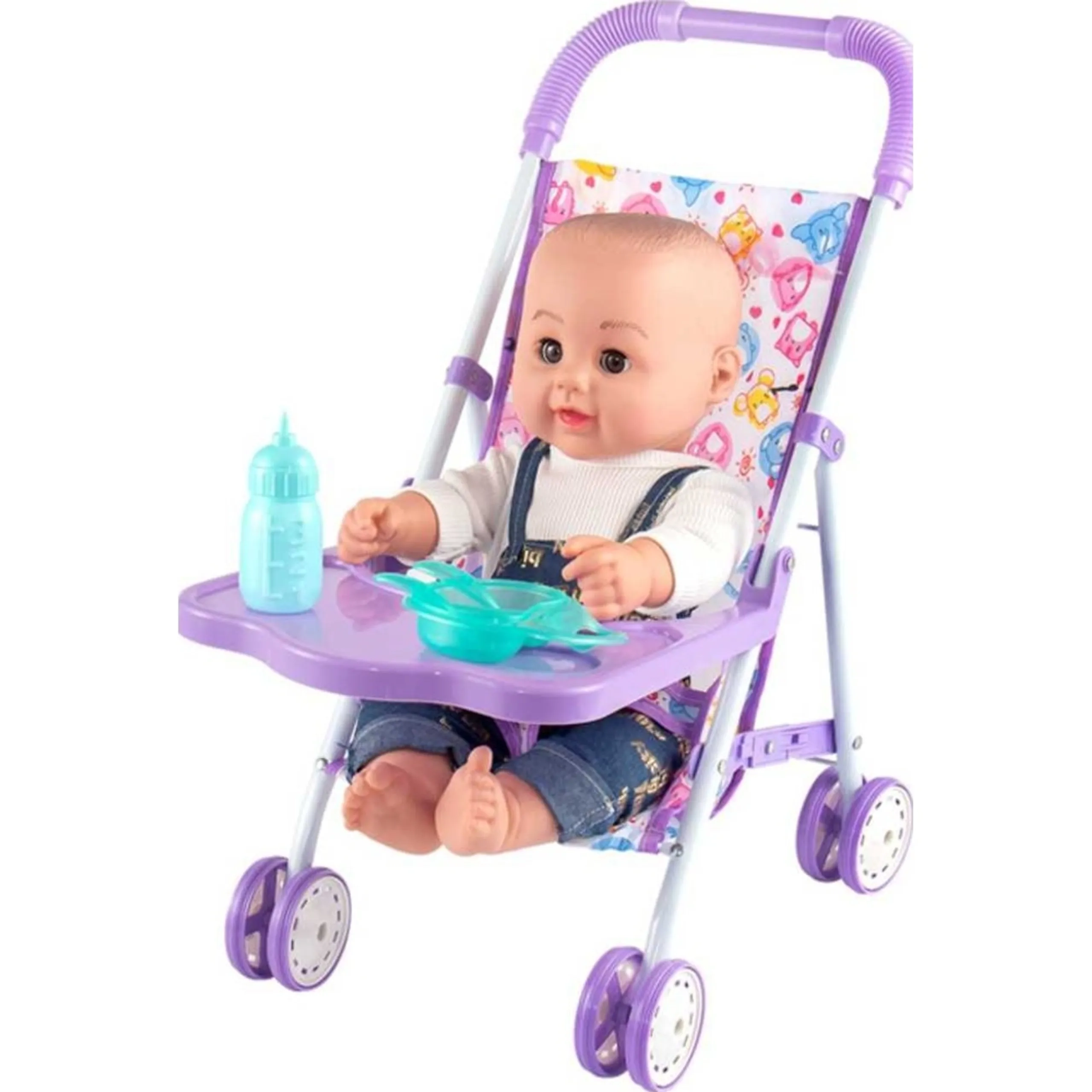 Kikibebe Baby Doll Playset - Blue Ages 18 months+