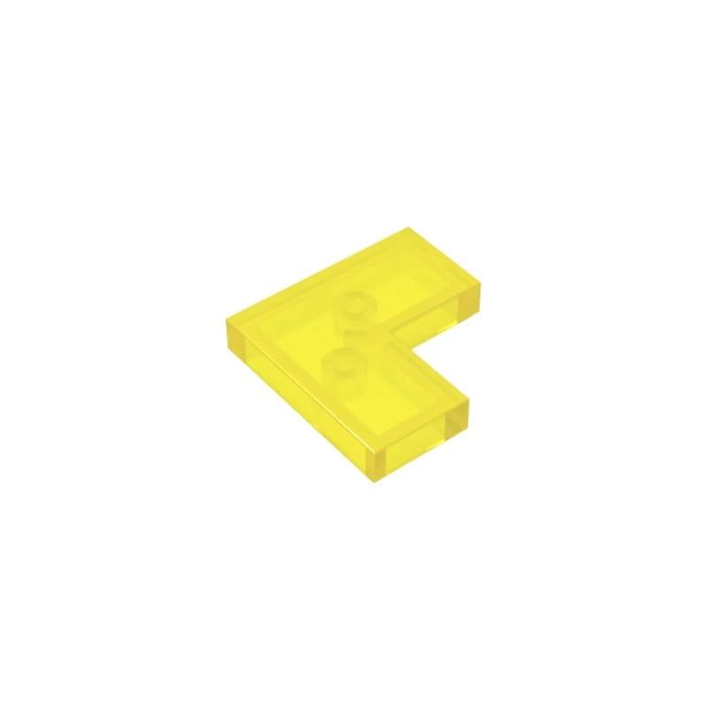 BrickBuddy Tile 2x2 Corner - GDS-567 50PCS Trans Yellow