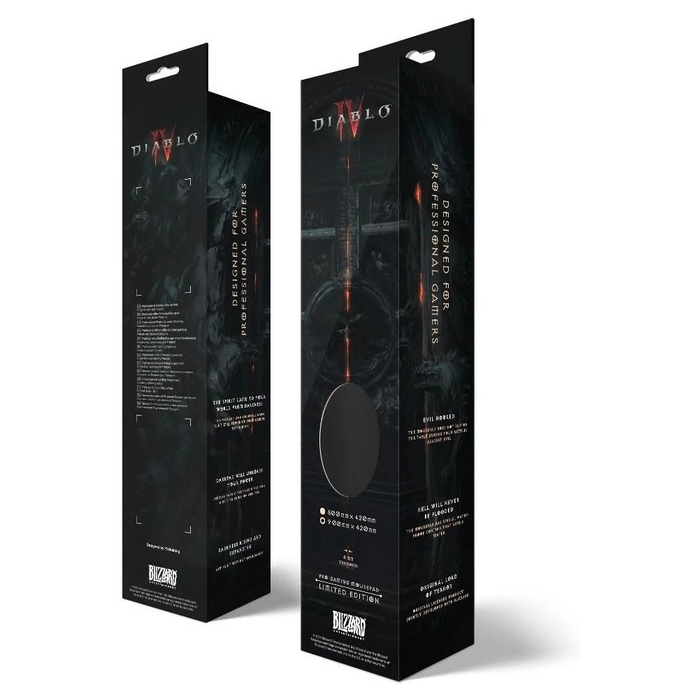 Diablo IV Inarius & Lilith XL Textile Microfibre Gaming Mouse Pad - 90x42 cm