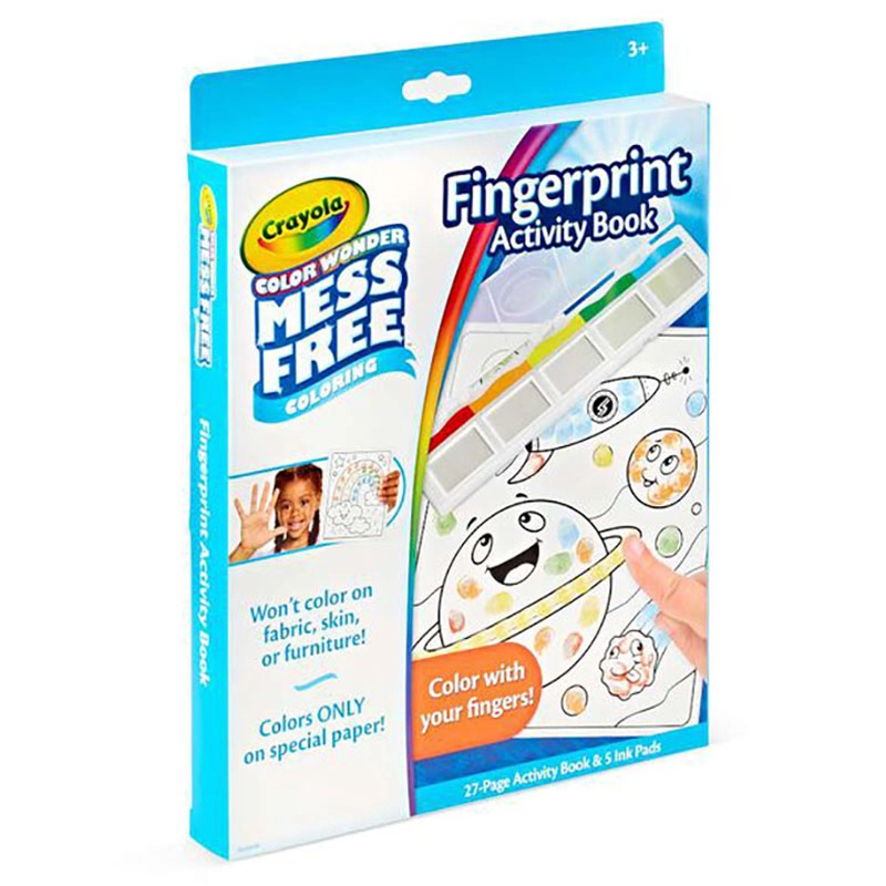 Color Wonder Fingerprint Activity Book - 5 Ink Colors