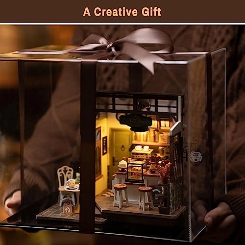 DIY Miniature Dollhouse Kit - Simon's Time Cafe