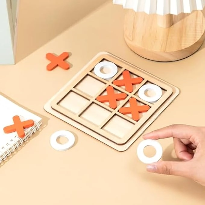Tic Tac Toe - Wooden Mini