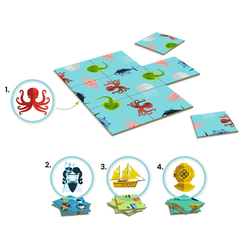 Sologic Impossiblo Ocean - 4 puzzles 9 pieces