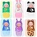 Mini Baby Doll - 4 inch Animal Sleeping Bag 6 Pack