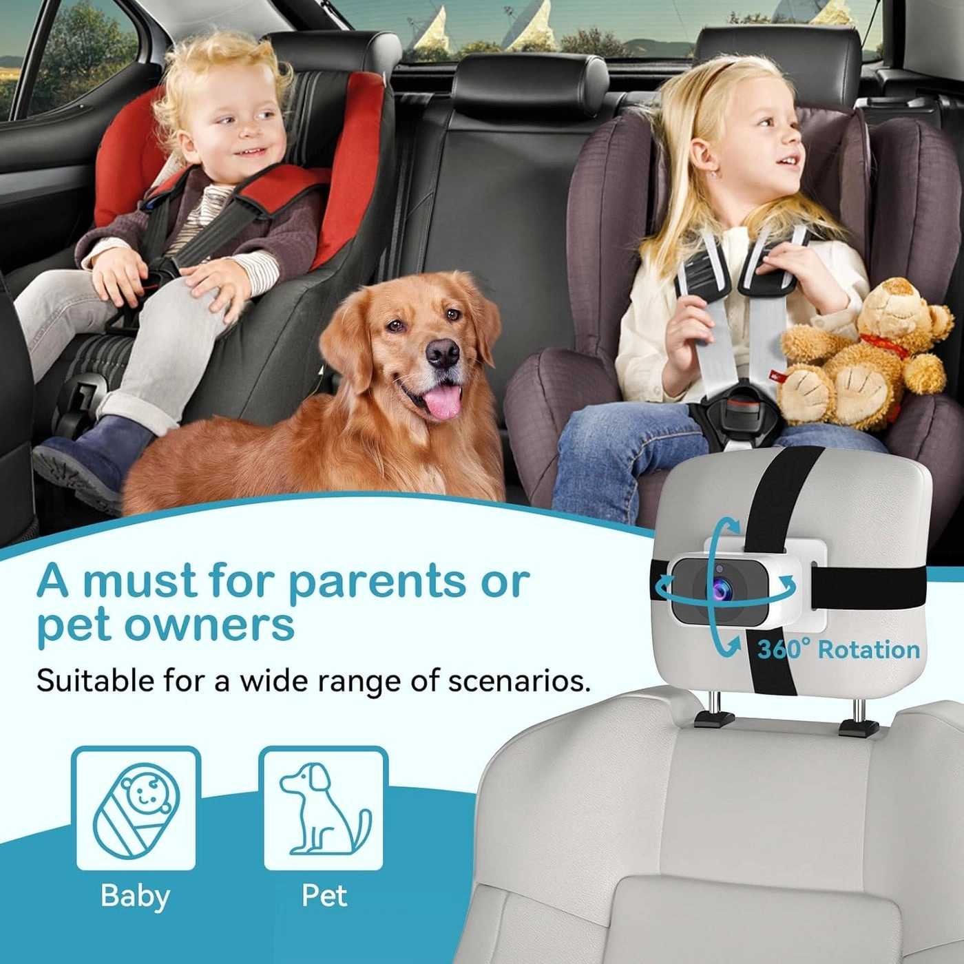 Baby Car Camera - 7 Inch
