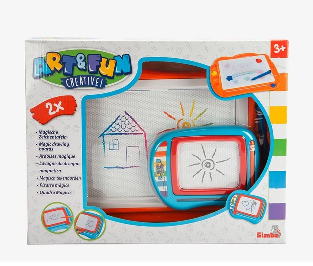 Art & Fun Drawing Boards - Multi Colour Twin Pack