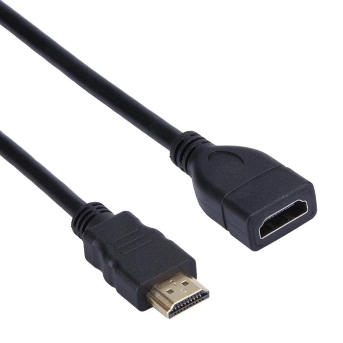 Divine Plus Trading LLC HDMI 19-Pin Male to HDMI 19-Pin Female Adapter Cable - 1.5m
