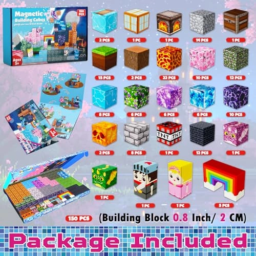 Magnetic Blocks - 150 pcs Adventure World
