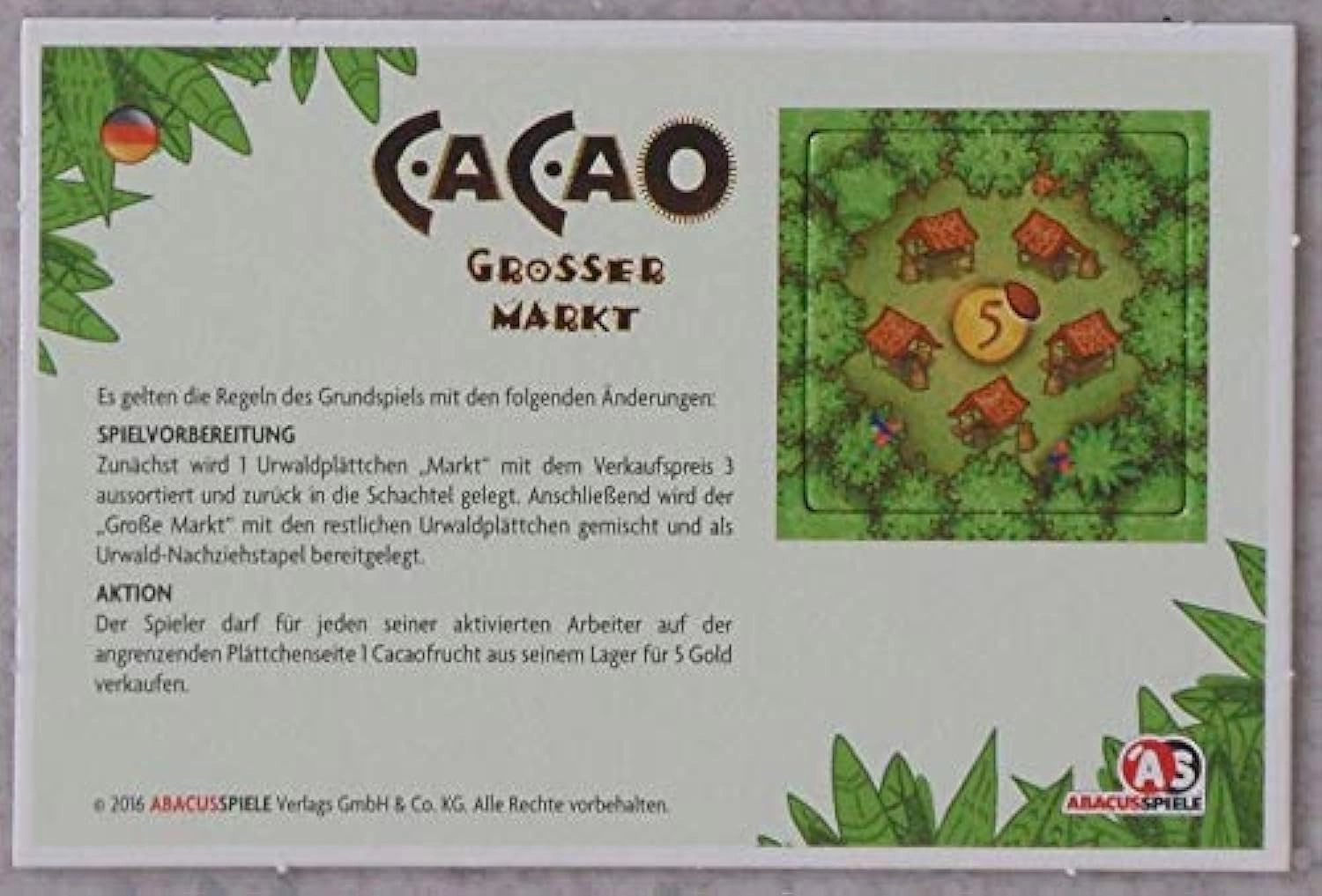Z-Man Games Cacao: Big Market