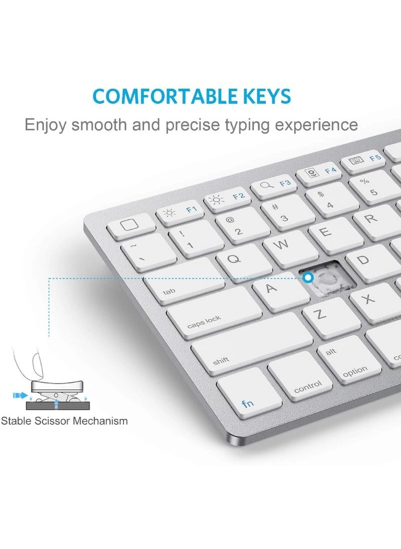 Ultra-Slim Bluetooth Keyboard - QWERTY Wireless