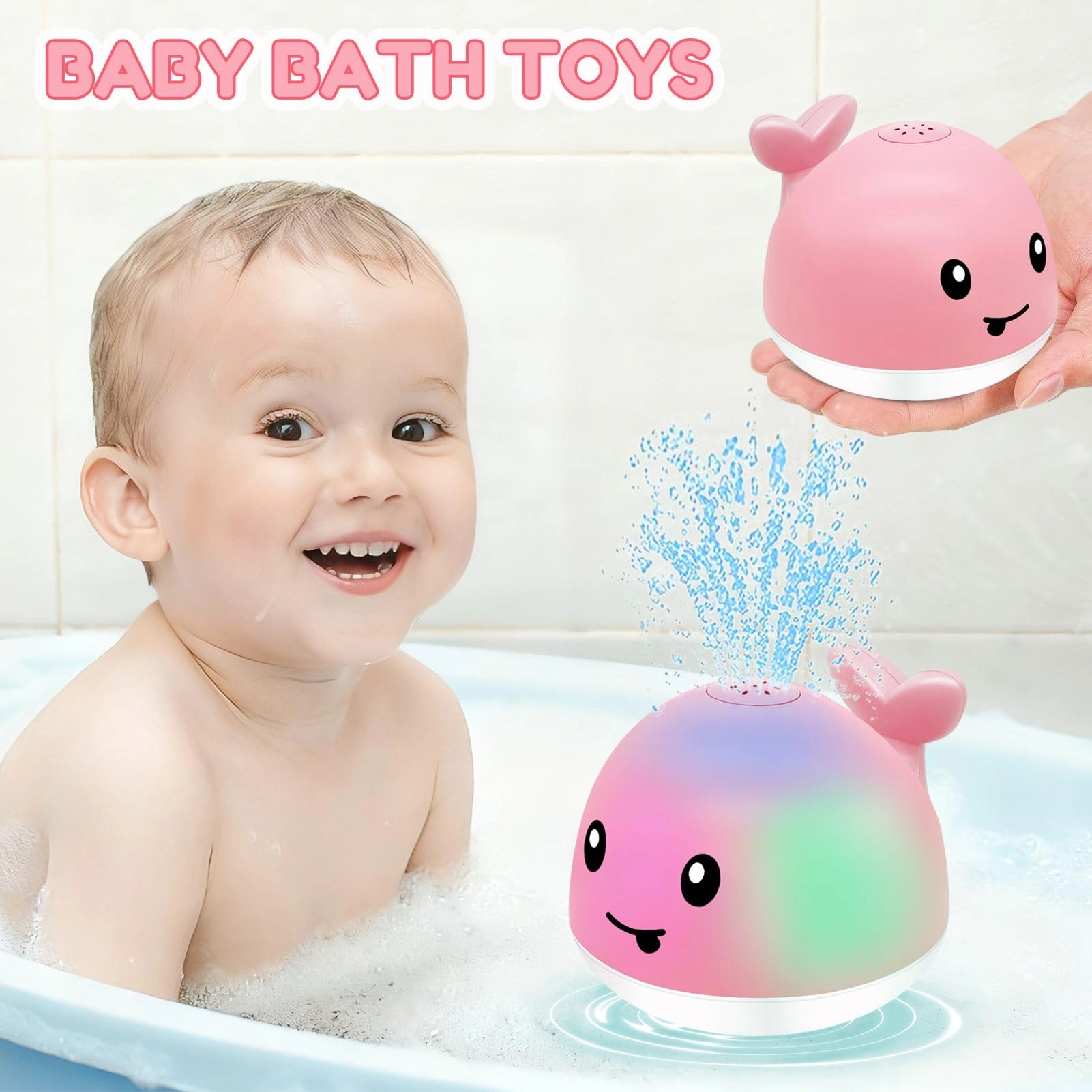 Whale Water Spray - 5 inches Rechargeable Automatic