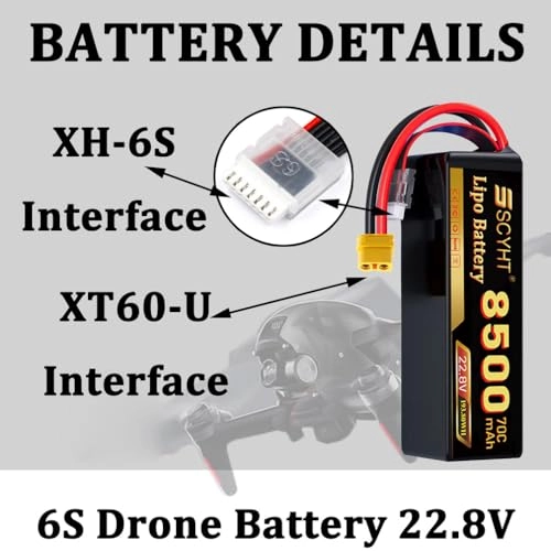 22.8V 6S Drone Battery - 8500mAh