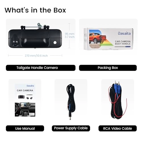 Tailgate Handle Reverse Camera - RCA 1080P