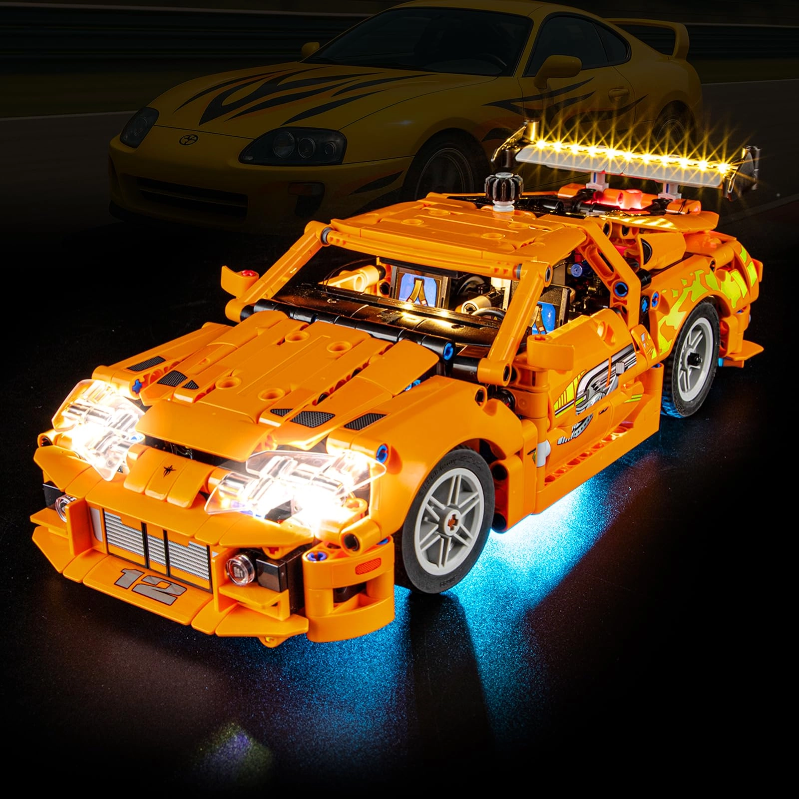 BOOZUU Light Kit for LEGO 42204 Toyota Supra MK4 - Plastic Fast and Furious 1