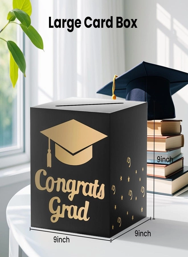 Graduation Card Box - 9*9*9 inches Black